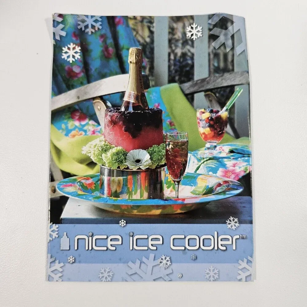 Nice Ice Norwegian Ice Cooler Mold Wine Bottle Chiller NIB